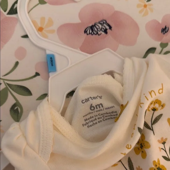 Carter's Cream and Yellow Bodysuits One Pieces - Picture 6 of 6